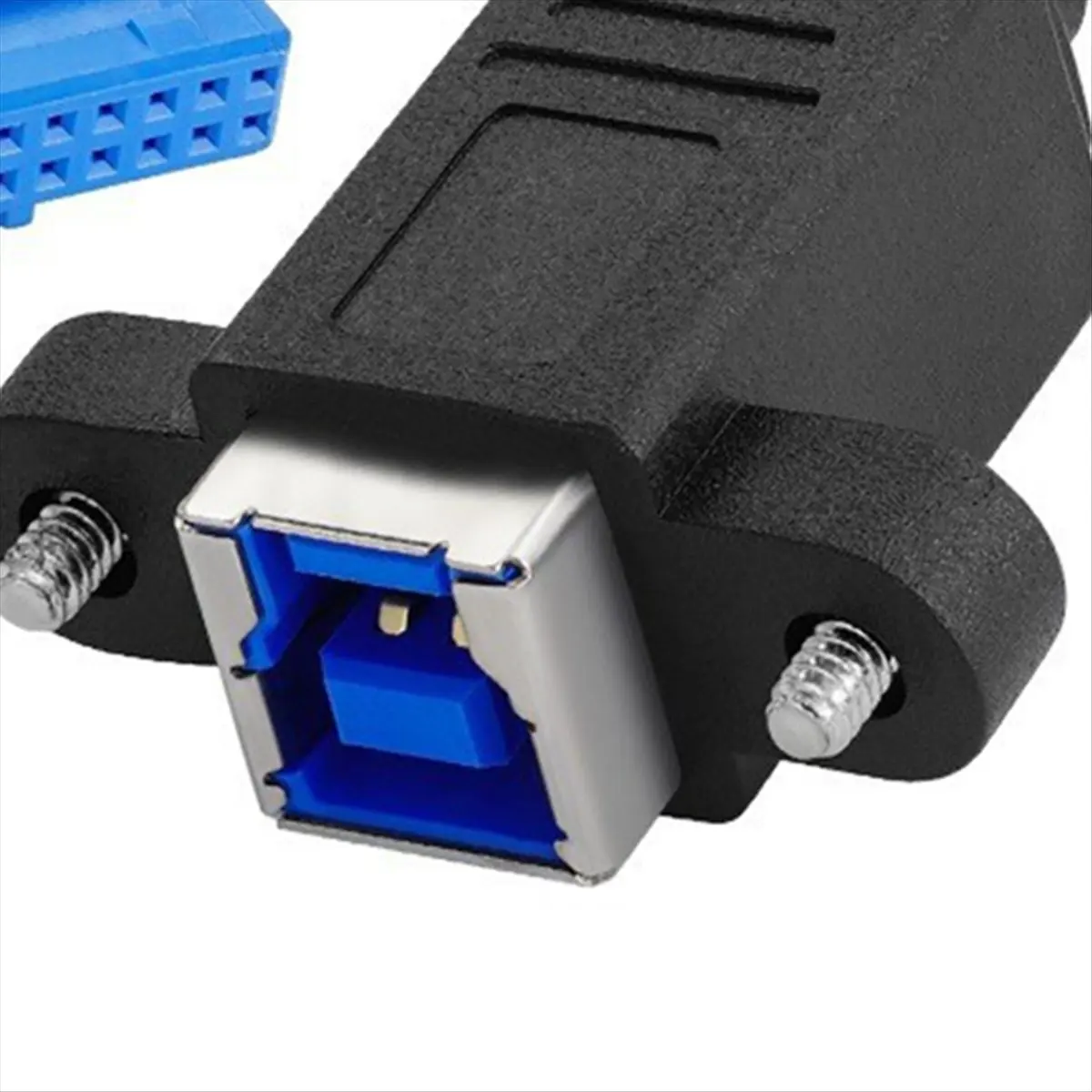TRENDY STYLE~USB 3.0 Type-B Female to USB3.0 20Pin IDC Header Male Cable Extension 5Gbps for Disk SSD Camera Data 30cm