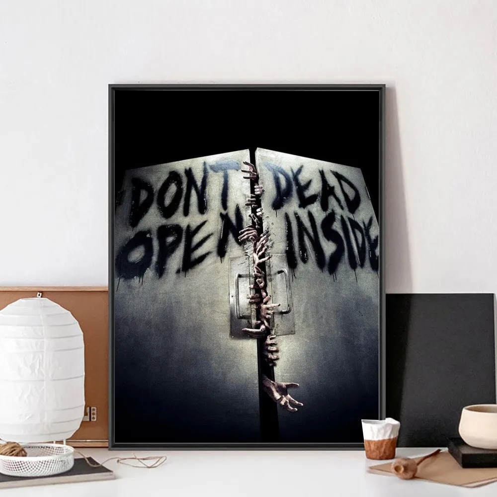 The Walking Dead Print Art Canvas Poster No Framed Poster Kraft Club Bar Paper Vintage Wall Art Painting Bedroom Study Stickers