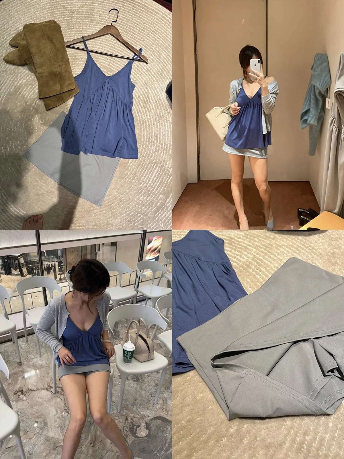 

Ele High Waist Midi Skirt Secret Dindi mat ey Color Women's Autumn Faion Slimming Personali Skirt