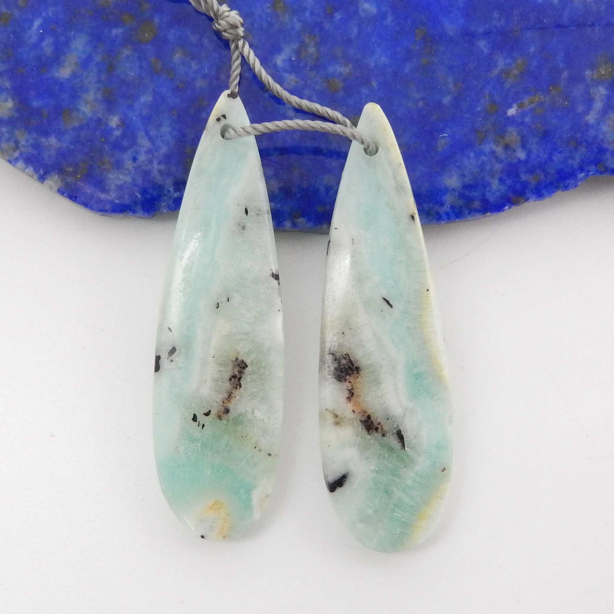 Natural Hemimorphite Water Drop Earrings For Women,Simple Fashion Handmade DIY Jewelry Gemstone Birthday Gift