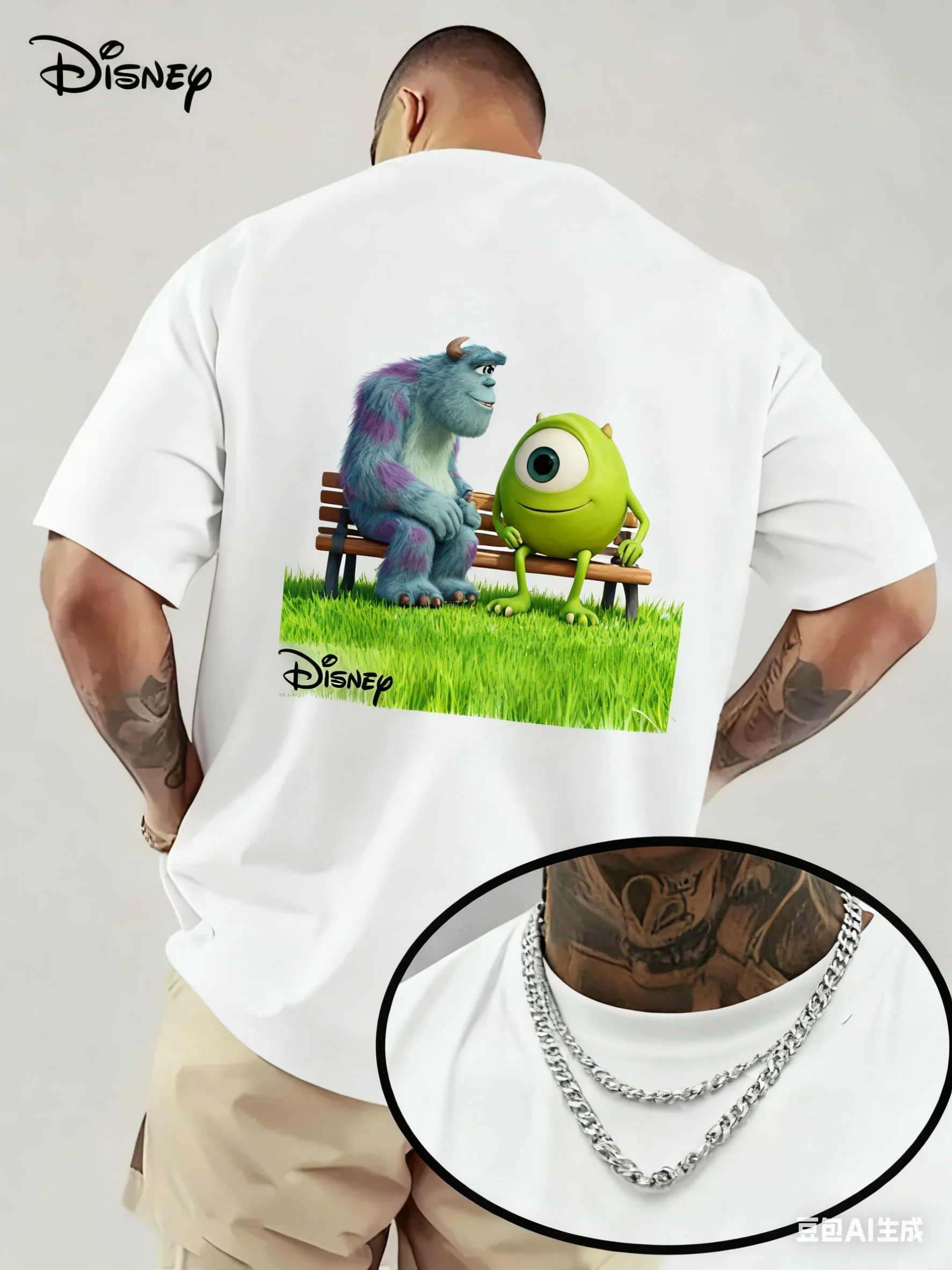 ديزني توي ستوري الرجال ثلاثية الأبعاد تي شيرت مطبوع 2025 جديد Y2K كبير رداء علوي غير رسمي موضة الأكثر مبيعا ملابس رجالية #3