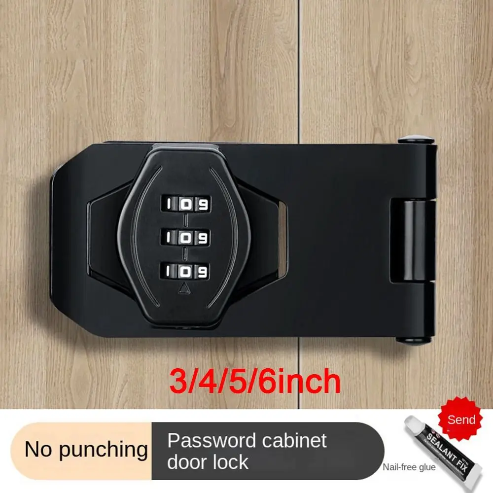 Zinc Alloy Cabinet Password Locks New 3 Digit Coded Anti-Theft Coded Lock Hardware Security Window Stoppers Door