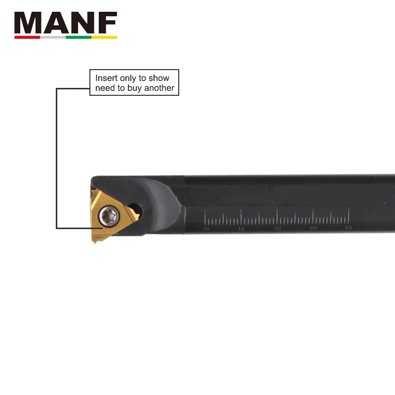 MANF Lathe Cutters Turning Tool 10mm 12mm Sir Snr0010K11 Internal Thread Turning Tool Tungsten Carbide holders For 16ir Insert