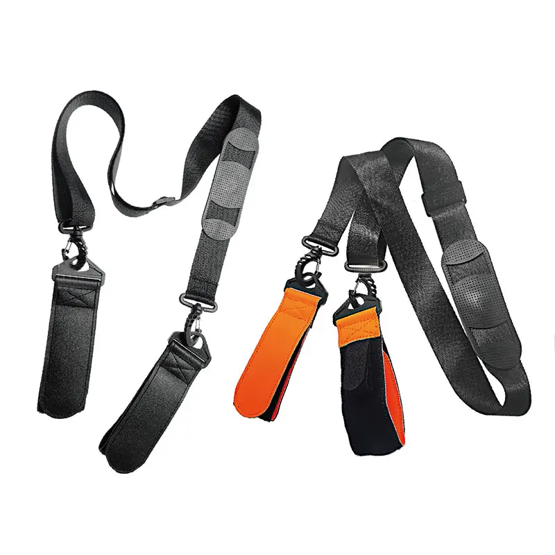 Ski Borad Shoulder Strap Ski Borad Carrying Portable Adjustable Shoulder Sling Handle Straps Outdoor Sports Skiing Accessories