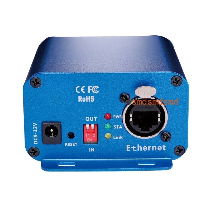 

to DMX Controller, DMX Ethernet Lighting Controller, Professional Artnet DMX Interface , 3 Pin Output, Aluminum Housing