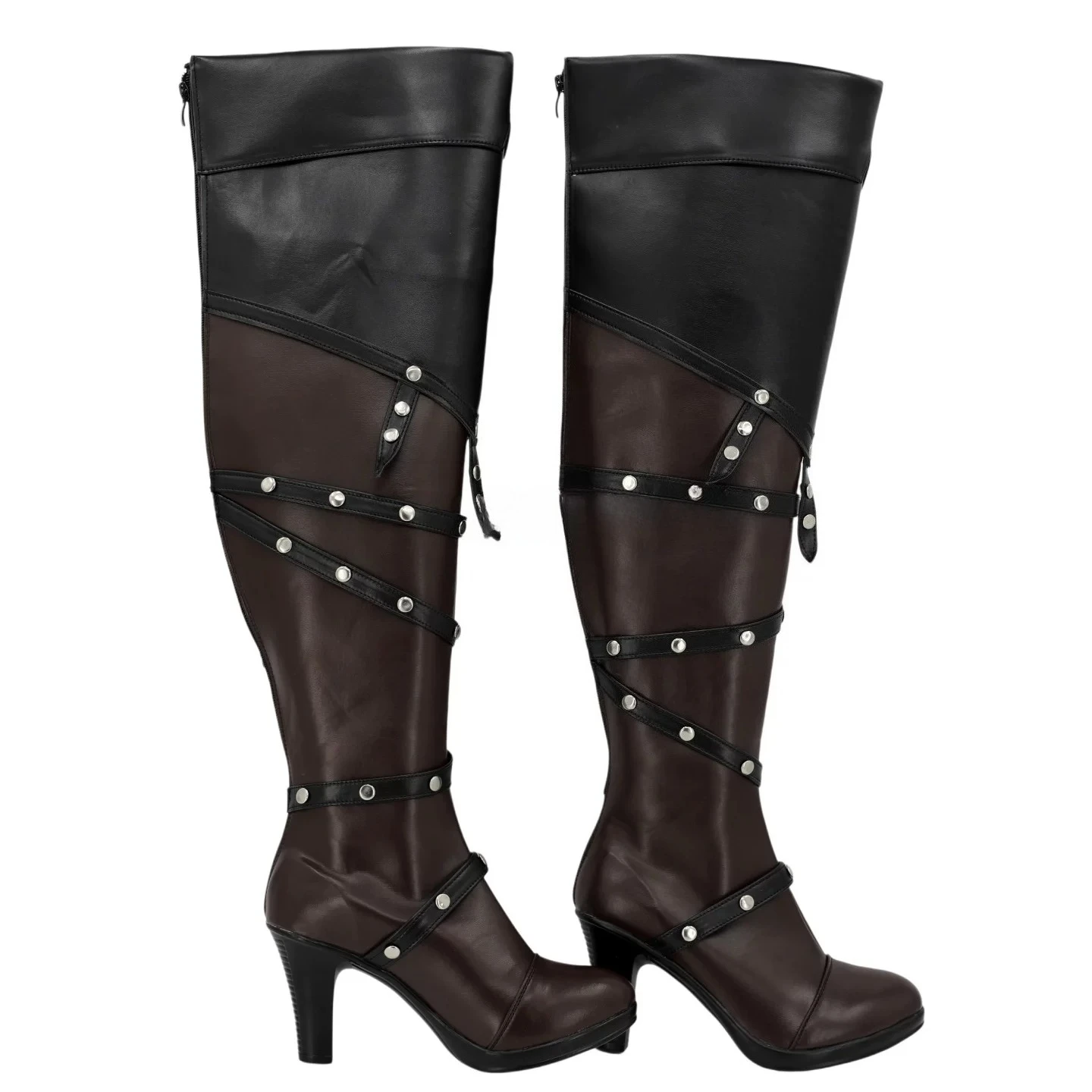 Game Anime Witcher Yennefer Custom Made Cosplay Shoes Boots Halloween Party