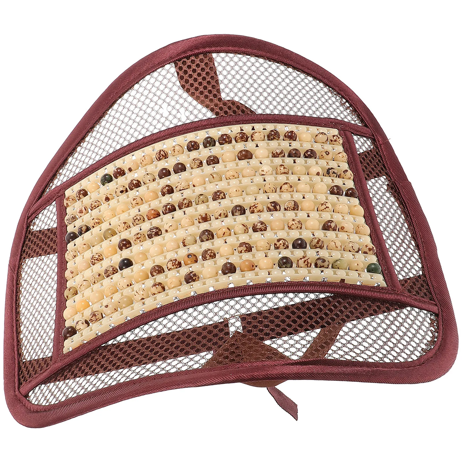 

Car Lumbar Support Pillow Wooden Beads Comfortable Back Rest Cushion Ergonomic Office Chair Seat Driving Universal Season