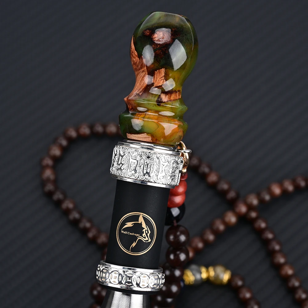 

Hookah Shisha Mouthpieces Shisha Mouth Tips Customization by Wolfcoolvape hookah Resin Stabilized wood Hookah Mouth Tips