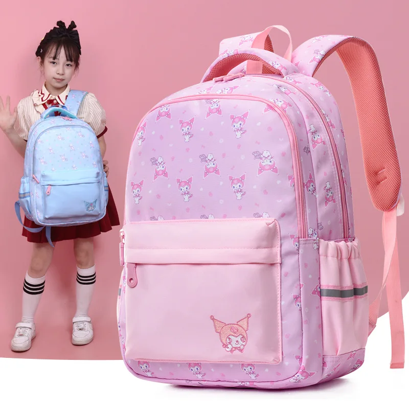 Kawaii Sanrio Hello Kitty Cinnamoroll Kuromi Bag Bag śliczny nadruk plecak o dużej pojemności Anime Figure Festival prezent