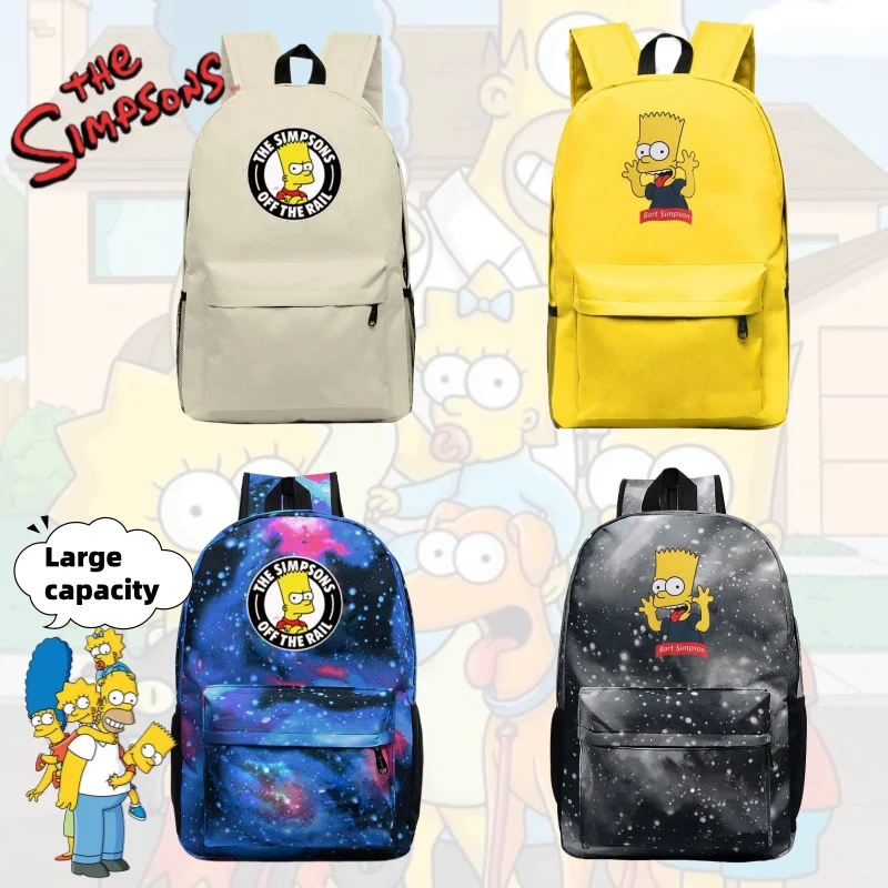 

Рюкзак с мультяшными рисунками из мультфильма «Симпсоны», большой вместимости, милый и портативный, для студентов, отличный подарок на праздник.