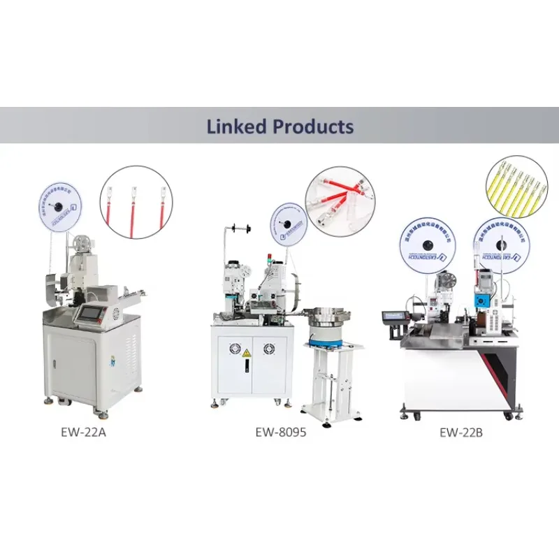 EW-8110 Single Head Automatic Wire Crimping Machine Cable Wire Cutting Stripping And Terminal Crimping Machine