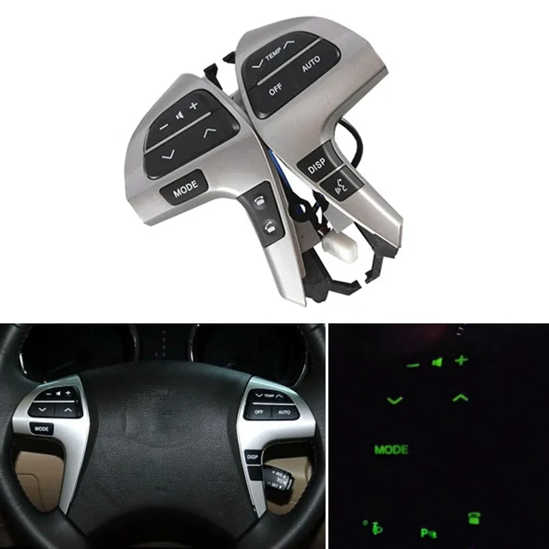 

Автомобильный Bluetooth руль аудио переключатель 84250-0E220 для Toyota Highlander 2009-2012 Hilux 2011-2013-A02Q