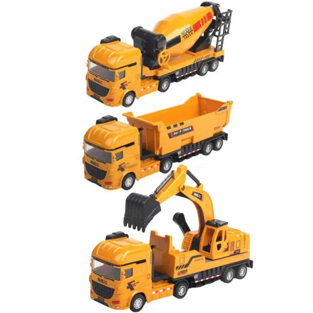 

Simulation Engineering Truck Model Construction Vehicles 1:50 Scale Excavator Model Toy Truck Car Educational Mixer Truck Toys