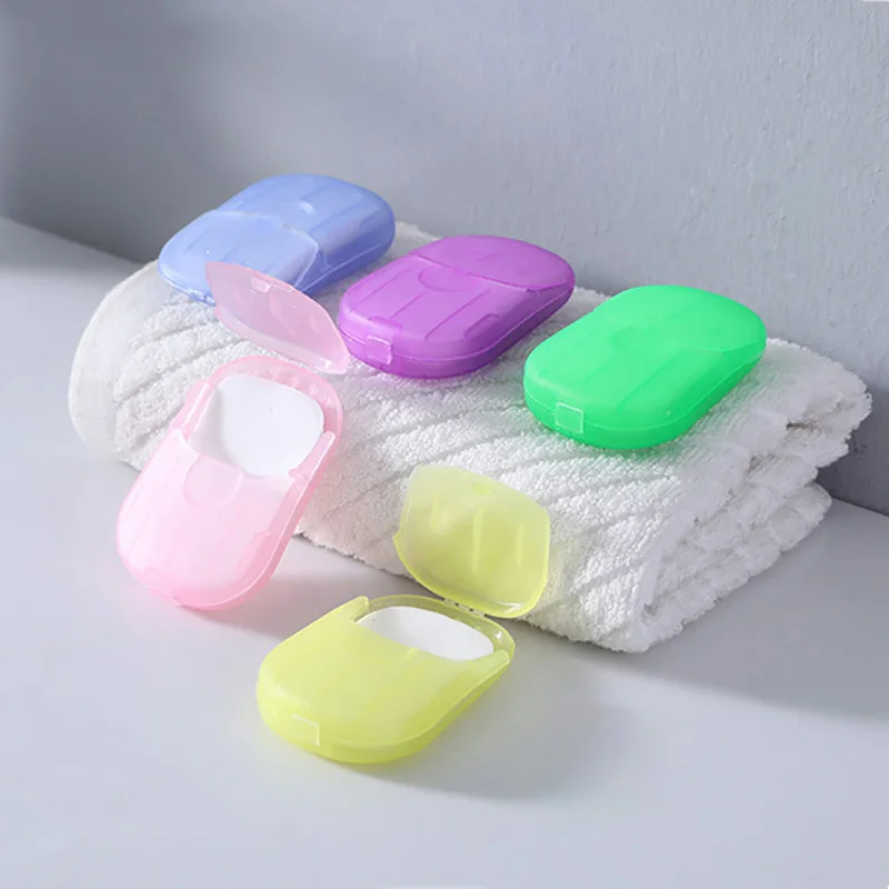100 Sheets Colorful Disposable Soap Paper Washing Hand Bath Paper Soap for school Indoor, Outdoor, Travel, Camping Hiking