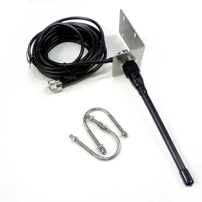 

A04E-резиновая водонепроницаемая морская антенна AA58 VHF, 156-163 МГц, мачта, антенна с кабелем RG-58 5 м для лодки, парусника, яхты