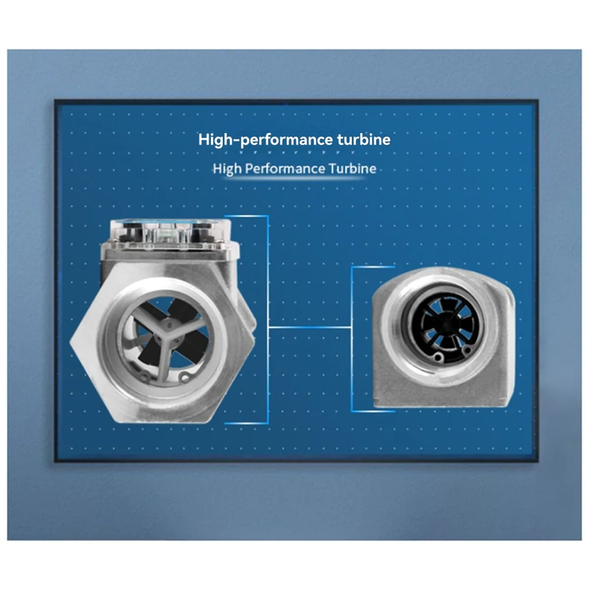AA98 Electronic Turbine Flow Meter Digital Liquid Oil High Precision Portable Industrial Flow Sensor