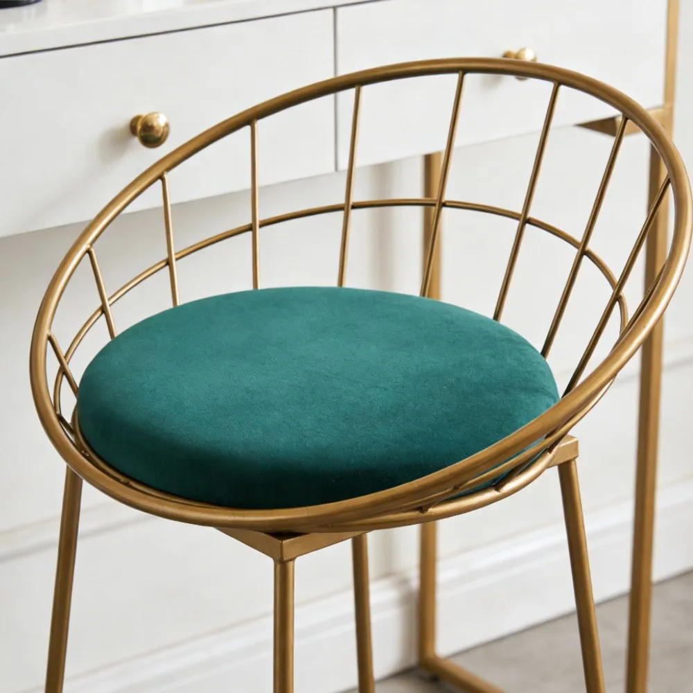 Detachable Round Memory Foam Chair Cushion Circle Bar Stool Pad with Removable Cover 30cm/35cm/40cm/45cm Green Seat Cushion