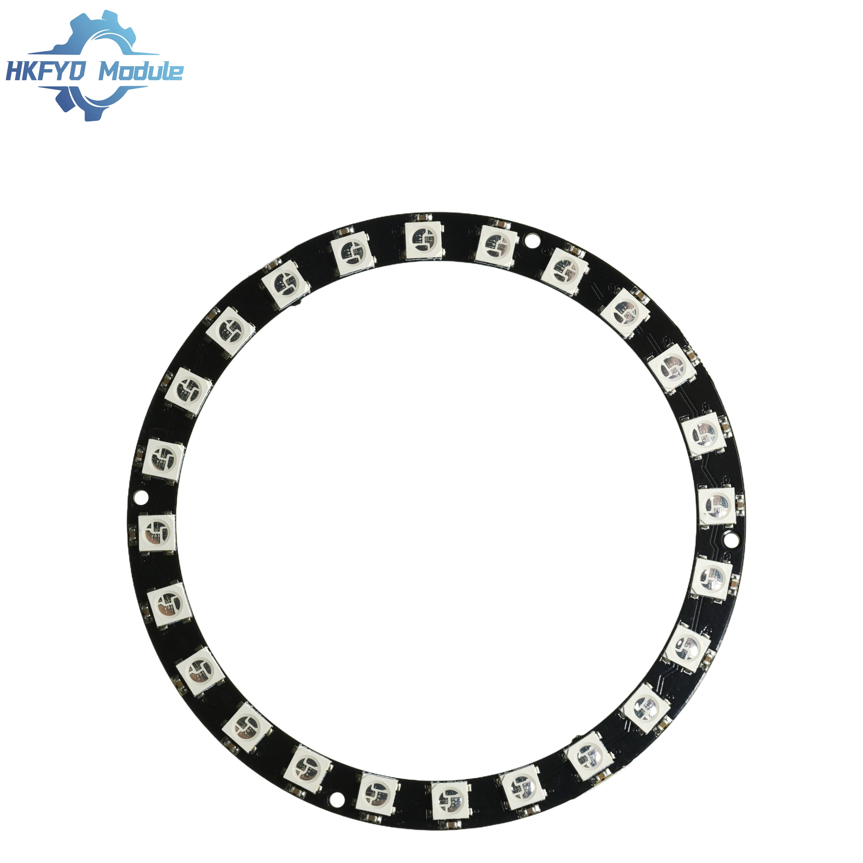 1-10pcs WS2812 5050 RGB LED Module 24bit Full-Color Round Development Board Individually Addressable Smart Light for DIY Project