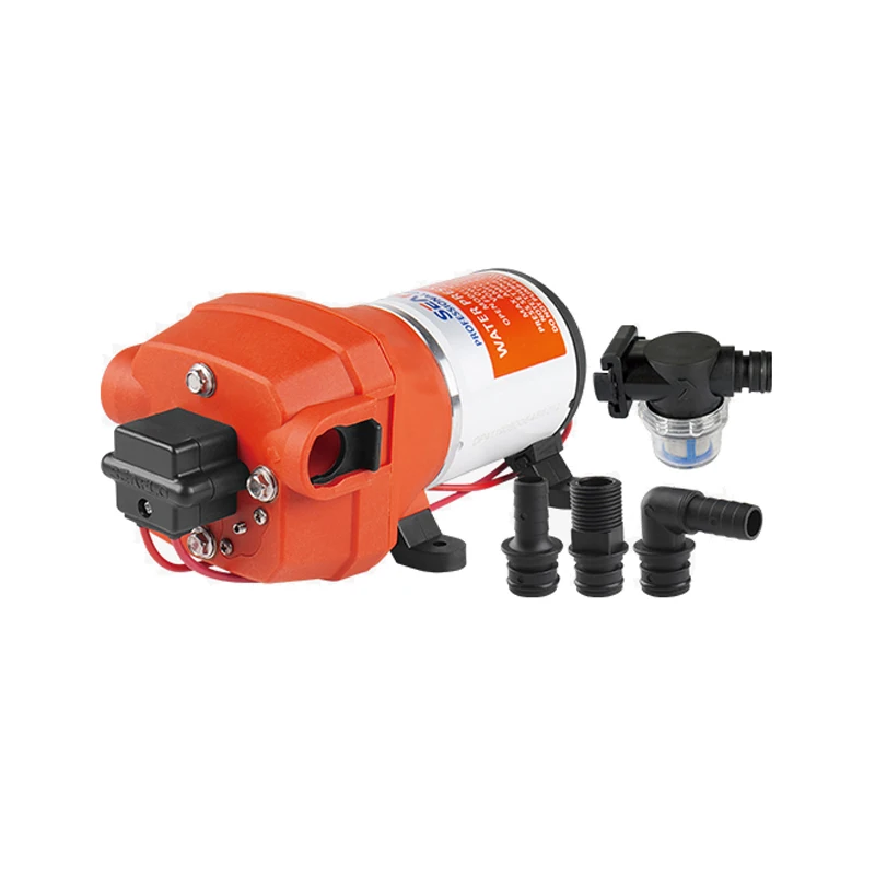 

DC 12V 35PSI 12.5L/Min Pressure Boost Diaphragm Water Pump Micro Electric Water Pump Self Priming Pump RV Marine Water Pump