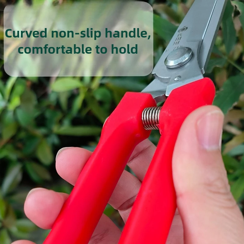 Garden Pruning Shears Professional Garlic Scissors Plant Vegetables Fruit Flower Pruning Tools Multi-functional Pruner Shears