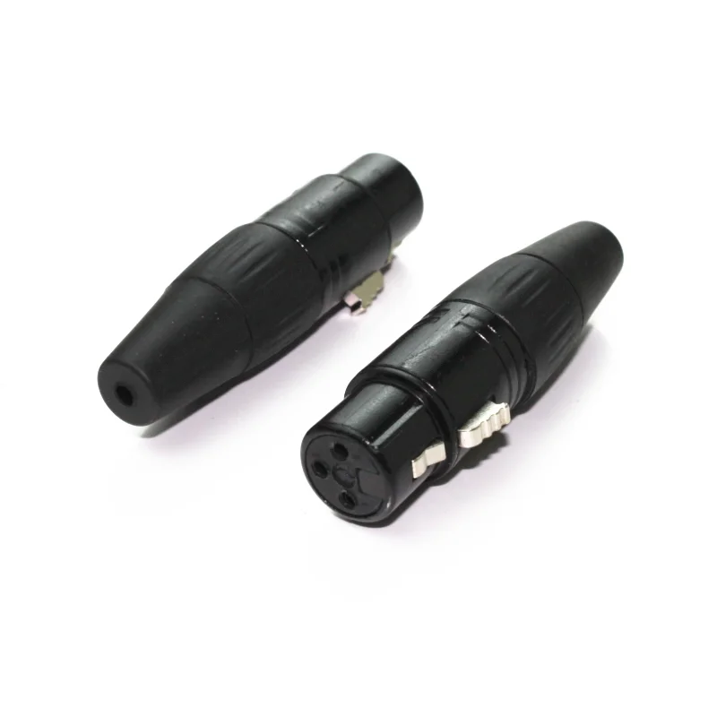 

wholesale 200pcs/lot XLR 3Pin Cannon Connector 100pcs XLR Male & 100pcs xlr female MIC Audio connector