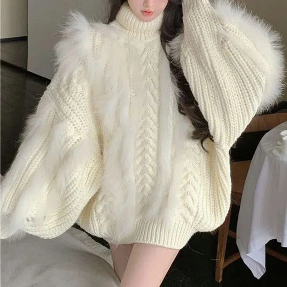 

Loose and lazy, Mori sweater, outer wear pullover knitted sweater 2025 autumn and winter new design twist top women