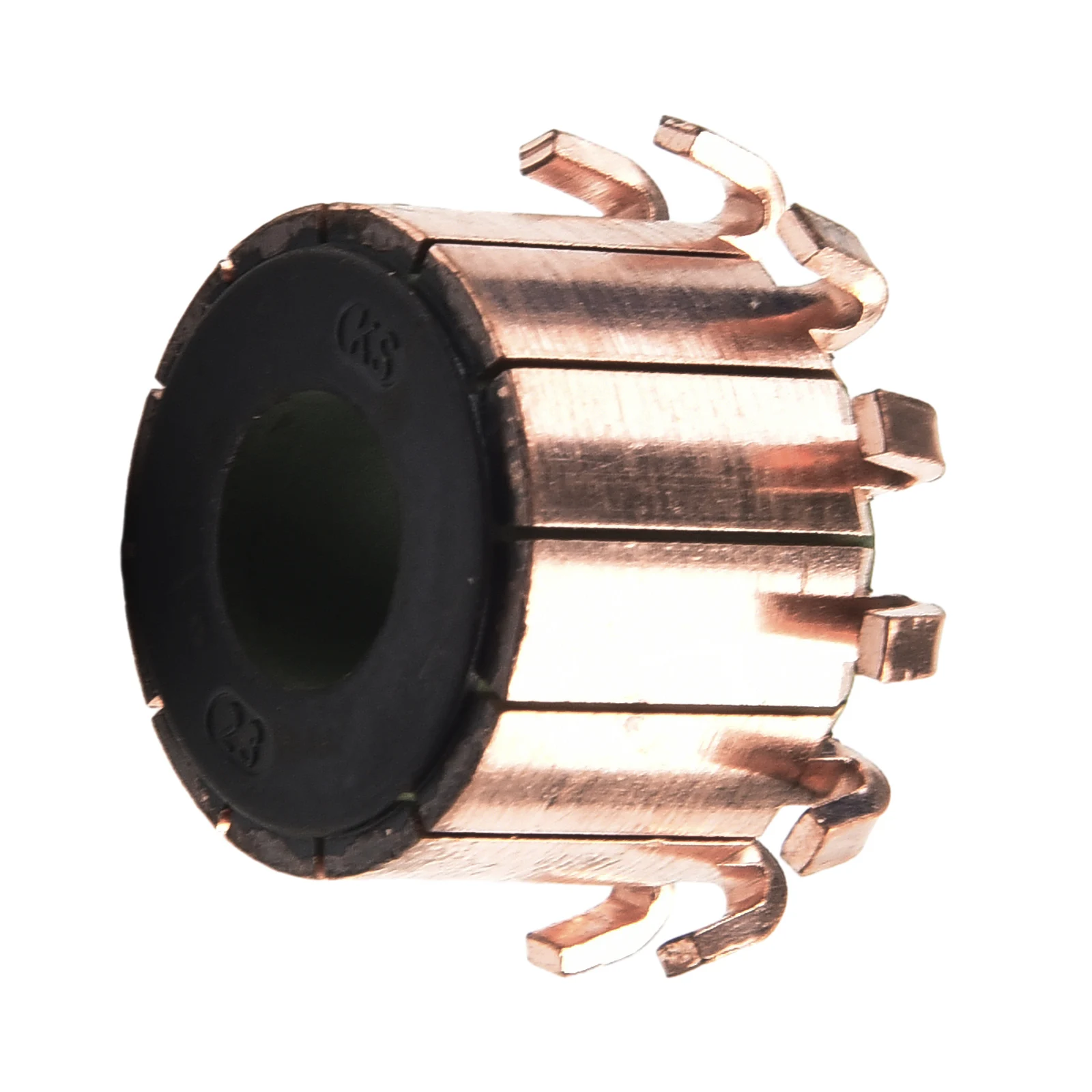 Precisely Designed Copper Tone Hook Type Commutator for Optimal Motor Performance 23 x 10 x 17(18) mm 12P Teeth