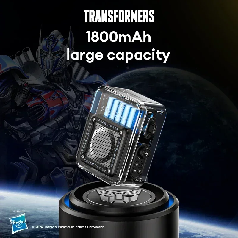 

TRANSFORMERS Speakers LED Light Stereo Outdoor Wireless Bluetooth Multifunctional Sound Box TF-Y02 Broadcasting Portable Speaker