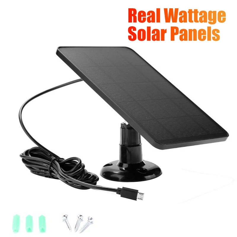 1 PCS Solar Cells Charger USB Charging Portable Solar Panels 4W 5V For Security Camera/Small Home Light System