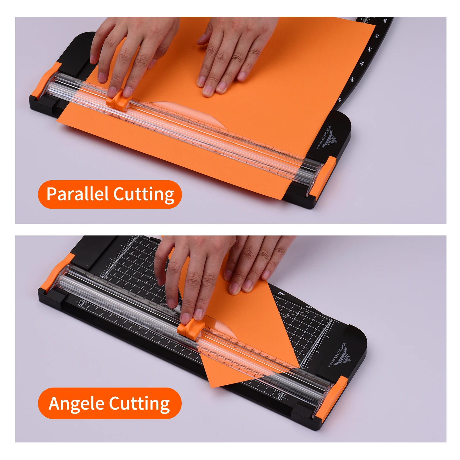 JIELISI A4 Portable Paper Trimmer Paper Cutter Cutting Machine 12.2 Inch Cutting Length for Craft Paper Card Photo Laminated Pap