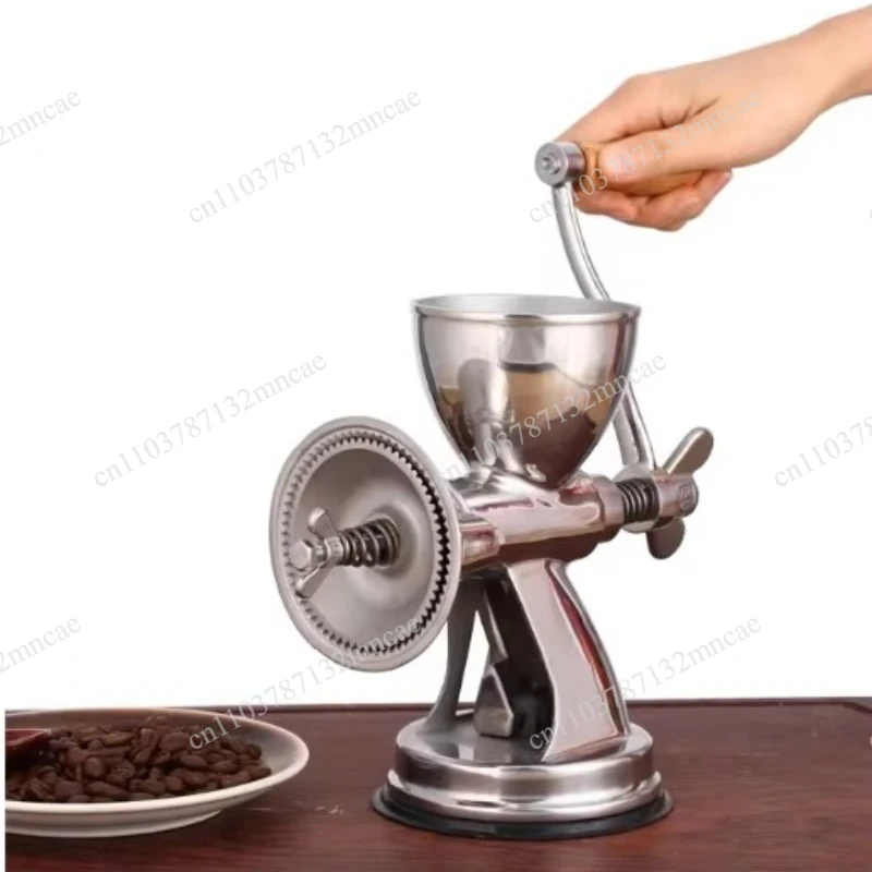 Classic Full Stainless Steel Manual Grain Mill Seed Nut Spice Fine Grinder Kitchen Milling Process Use