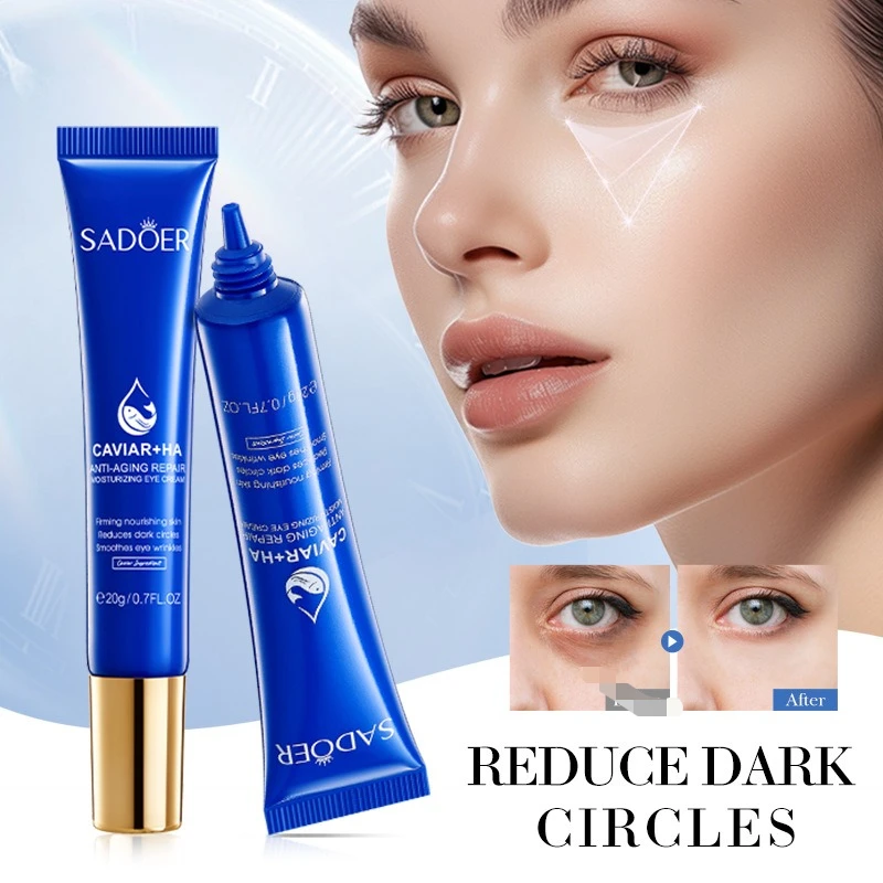 Caviar Hyaluronic Acid  Anti Dark Circles Eye Cream Fades Remove Eye Bags Puffiness Firming Brighten Eyes Skin Care