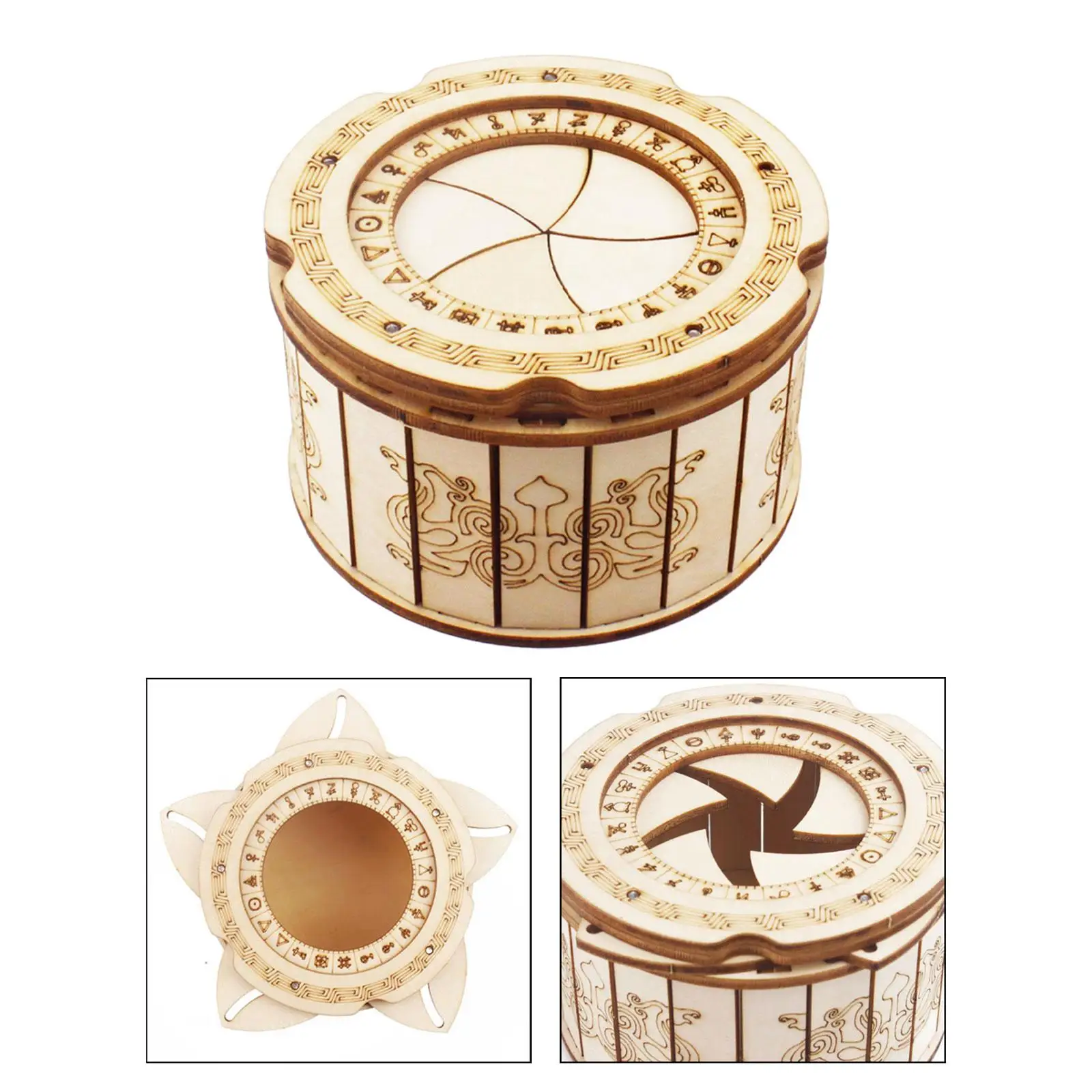 Wooden Puzzle Box Wooden Boxes Money Box Secrets Puzzle Box Treasure Box