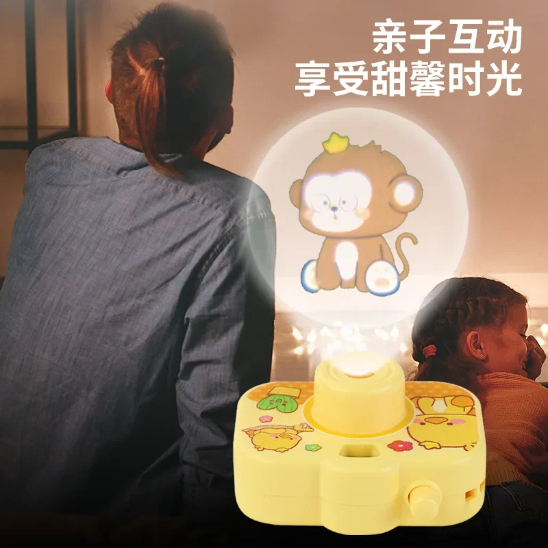 Children's Baby Mini Projection Camera Puzzle Early Education Animal Cognitive Luminous Toy