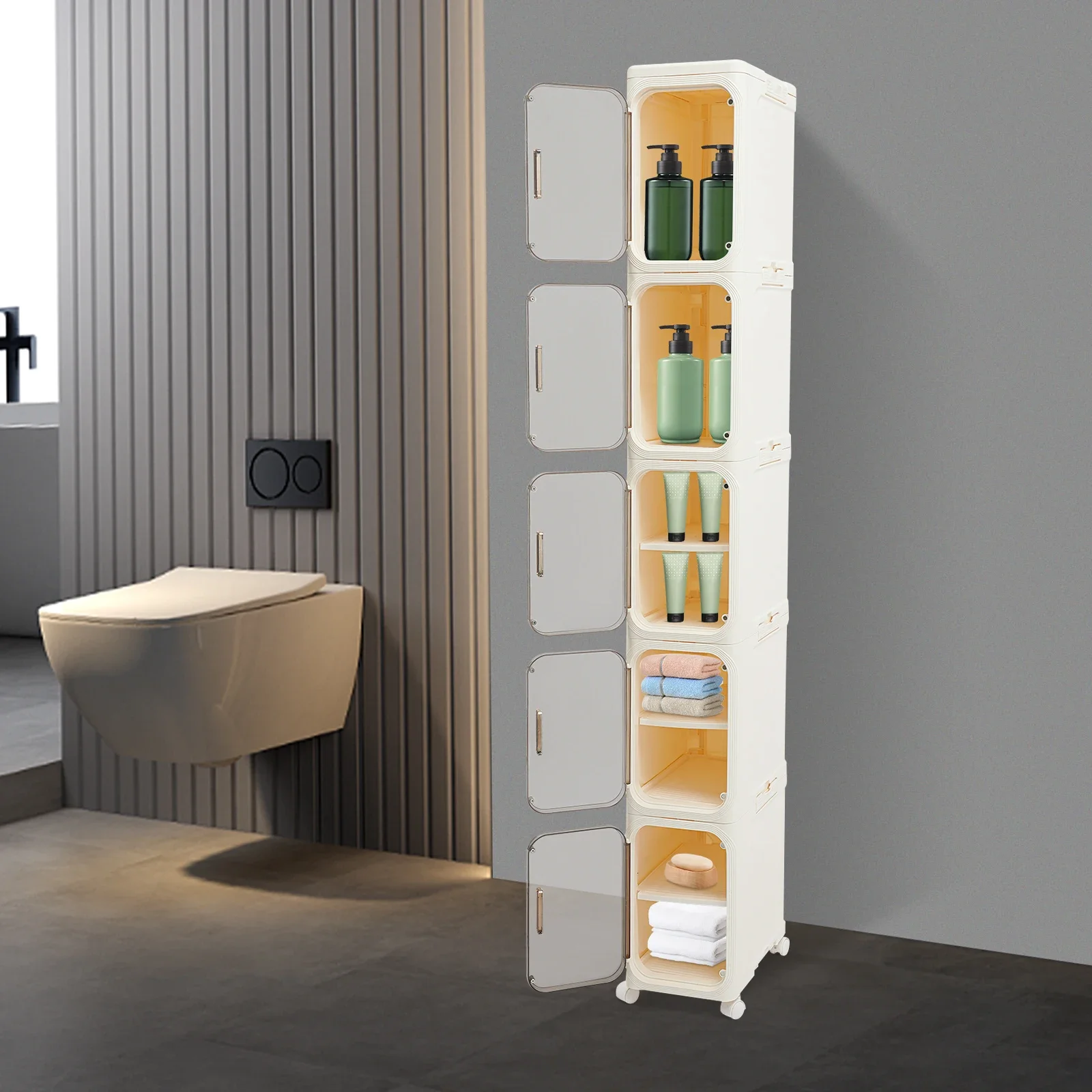 

Narrow Bathroom Organizer, Slim Tall Bathroom Cabinet, Narrow Bathroom Storage Cabinet