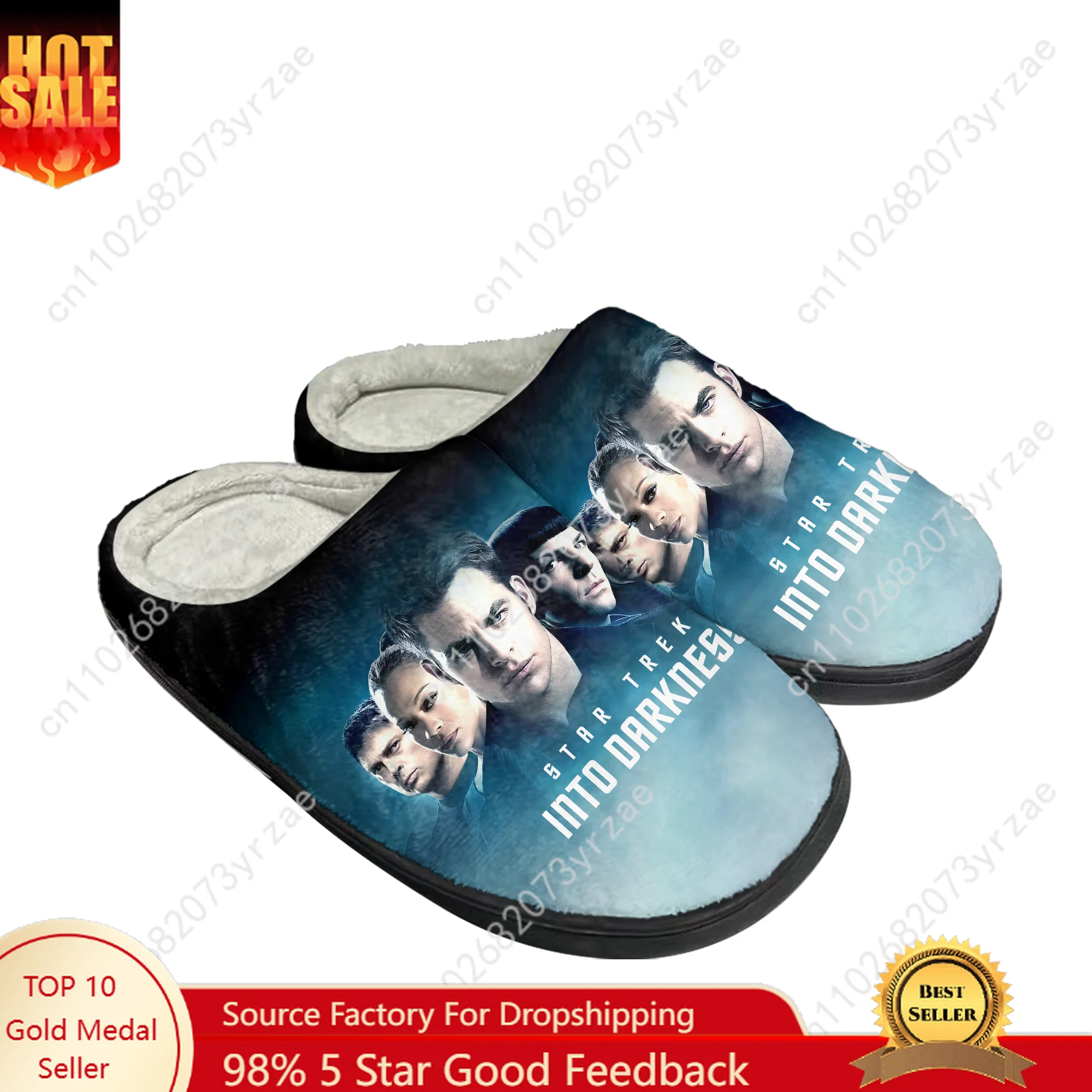 

Star Trek Into Darkness Cotton Shoe Family Slipper Men Women Teenagers High Quality Plush Indoor Casual Warm Shoe Custom Slipper
