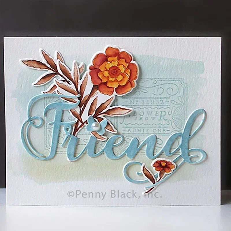 Leaves and Flowers Complement Each Other Metal Cutting Dies Scrapbook Diary Decoration Stencil Embossing Template DIY Greeting