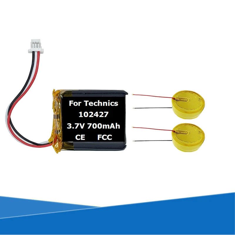 

Original Replaces 90mAh 1454 / 700mAh 102427 Battery For Technics AZ80 EAH-AZ80 True Wireless Gaming Earbuds Buds TWS