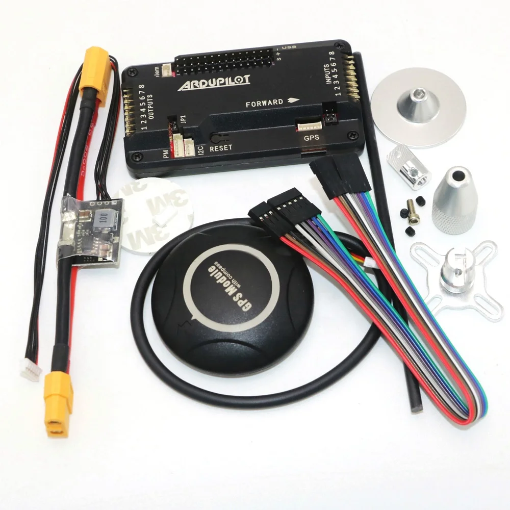APM2.8 APM 2.8 Flight Controller+M8N GPS +Power Module+Gps Stand+Shock Absorber + Radio Telemetry for RC Quadcopter Multicopter