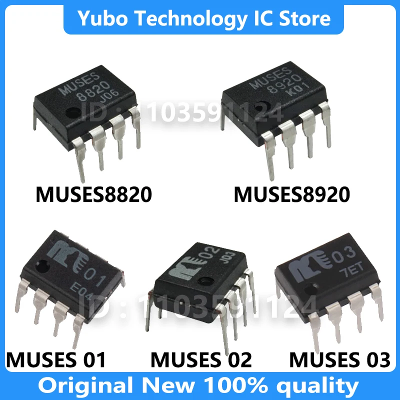 

1 шт./лот Оригинальный Новый MUSES02 02 / MUSES01 01 01 / MUSES8820 8820 MUSES03 03 /MUSES8920 8920 DIP-8 в наличии