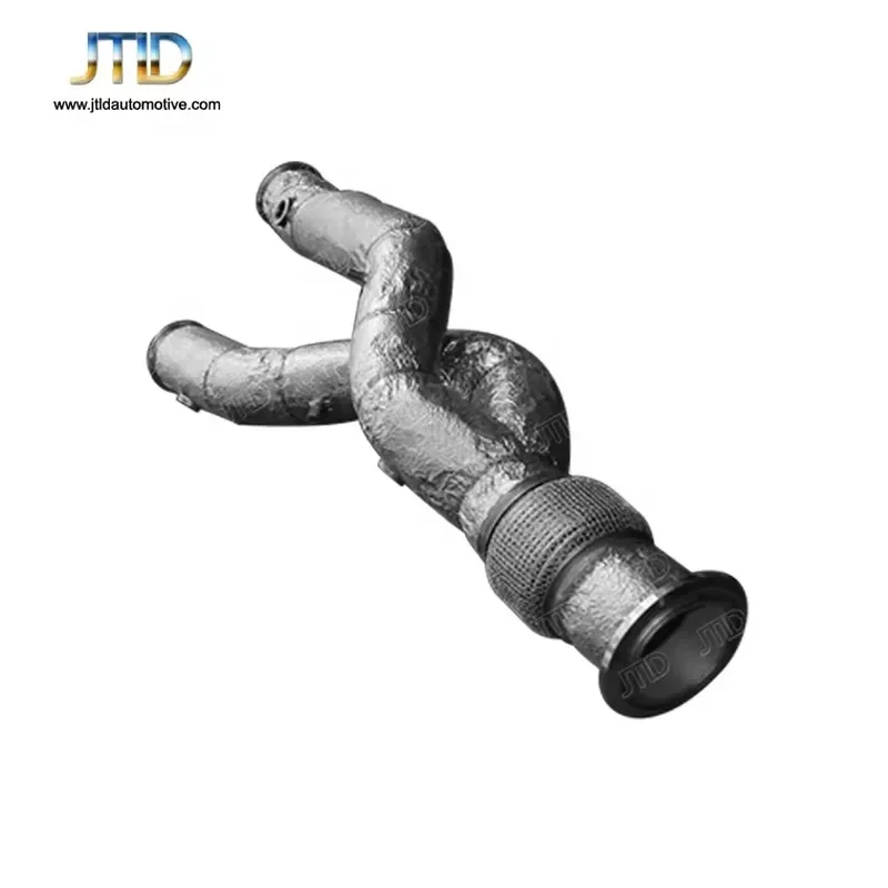 High Quality Stainless Steel Exhaust Downpipes with Heat Shield 1mm Thickness for Aventador SVJ