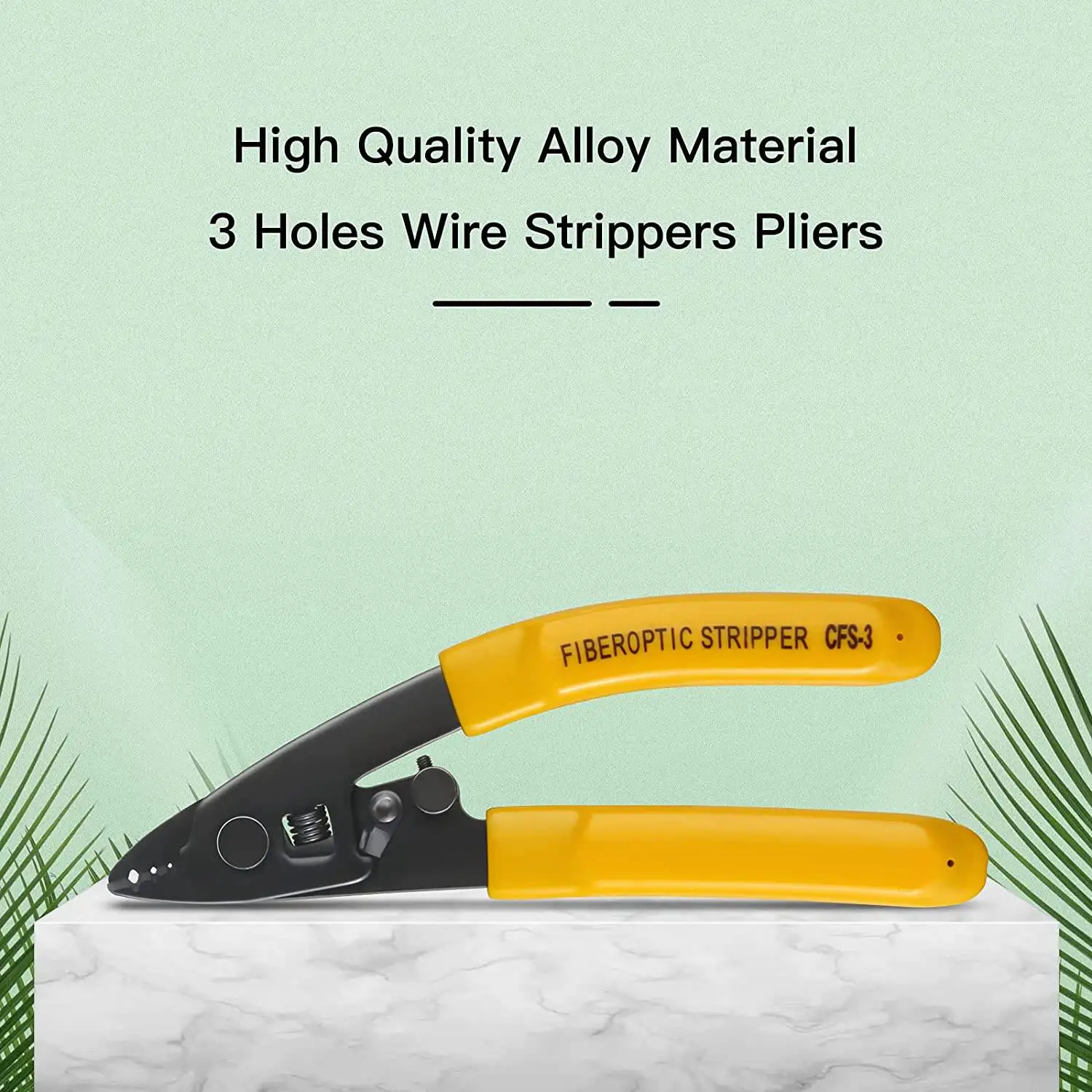 

LLCS-5PCS CFS-3 Three-Port Fiber Optical Stripper/ Pliers/ Wire Strippers FTTH Tools Miller Optical Fiber Stripping Pliers