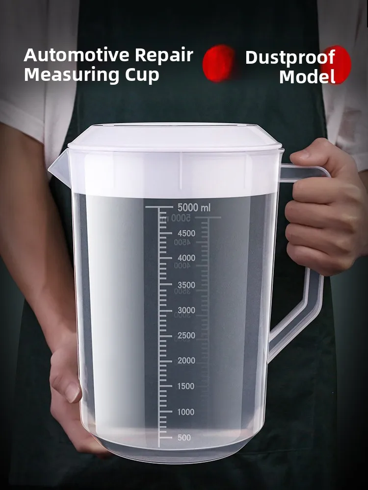 

Большая мерная емкость для слива масла объемом 5000 мл с мерной шкалой для авторемонта и коммерческого использования, 5-литровый мерный кувшин для масла