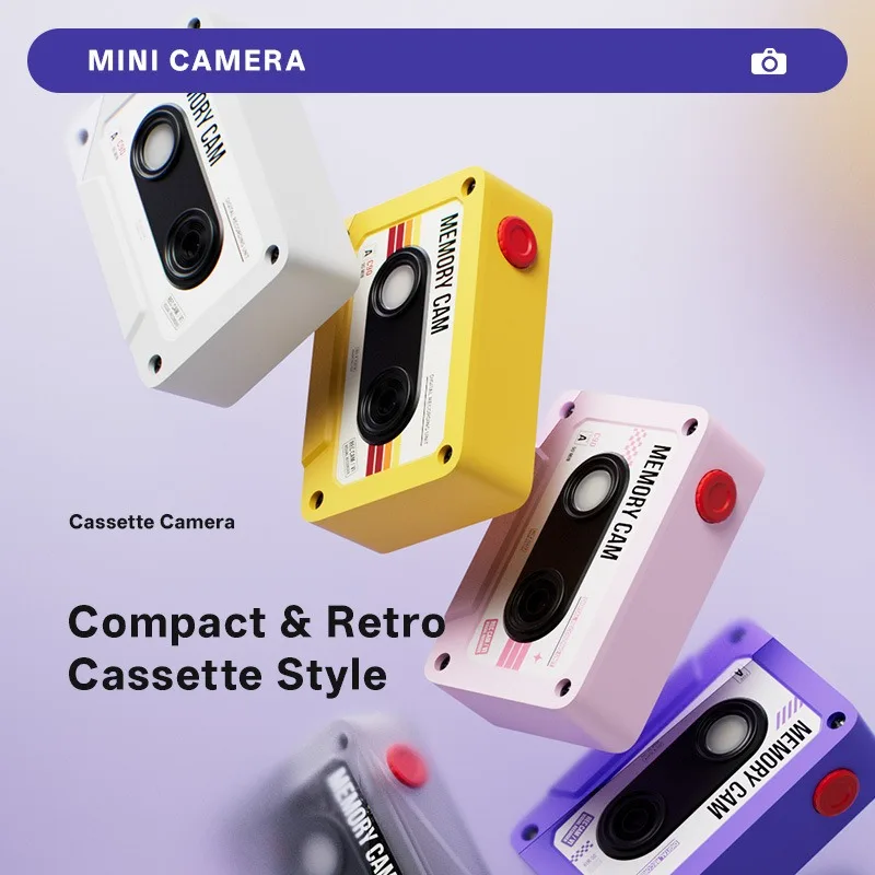 Mini Tape Keychain Camera Thumb Screen HD 1080P Key Chain Digital Camera Portable Retro CCD Pocket DV Video Recorder Flash Lamp
