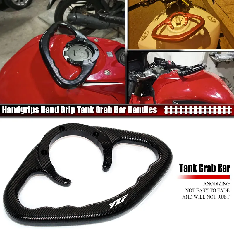 Motorcycle CNC Passenger Hand Grip Tank Grab Bar Handles Armrest Fit For YZF-R1 YZF-R3 YZF-R6 YZF-R25 YZF R1 R3 R6 R25 YZFR1