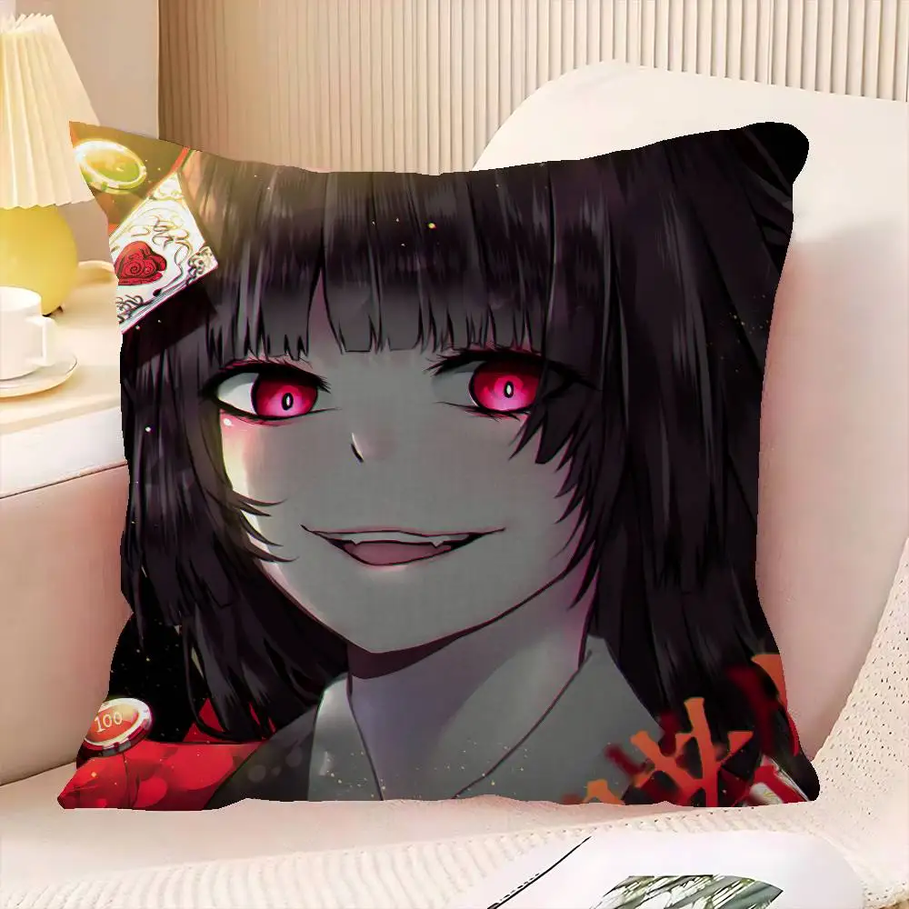Japanese Manga Kakegurui Cushion Cover Pillow Cover Decor Pillowcase Printed Cushion Case for Couch