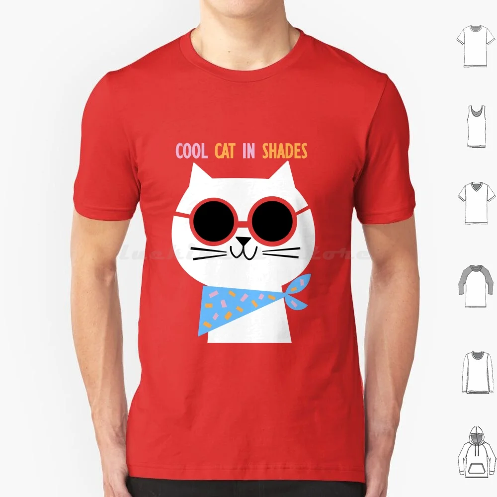 Cool Cat In Shades T Shirt Cotton Men Women DIY Print Cool Cat Cats Kawaii Summer Sun Glasses Sunglasses Hot Party Shade Shades