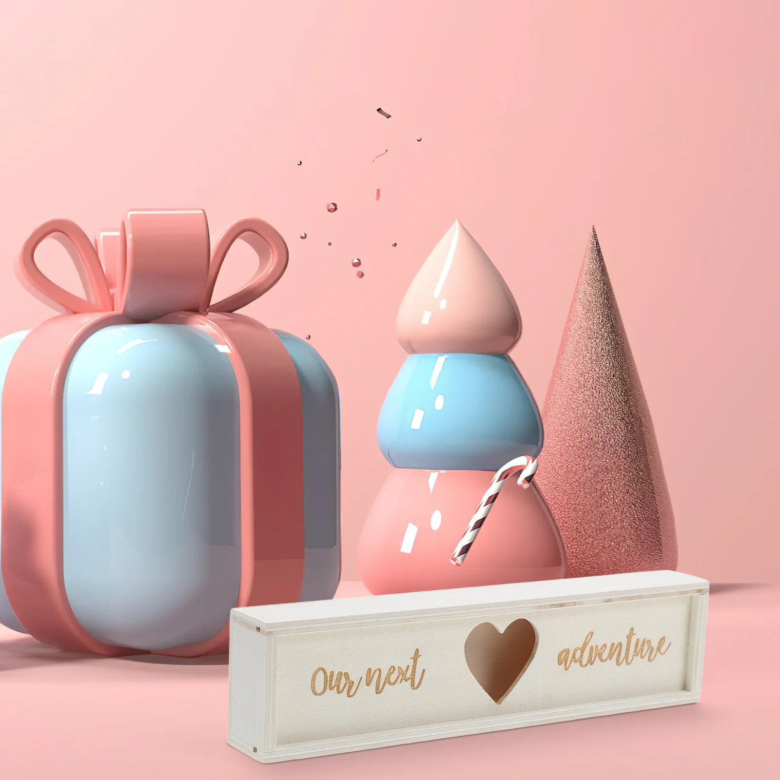 

Wooden Pregnancy Test Gift Keepsake Box Memory Announcement Container For Shower Celebration Lid Storage Holder Woman