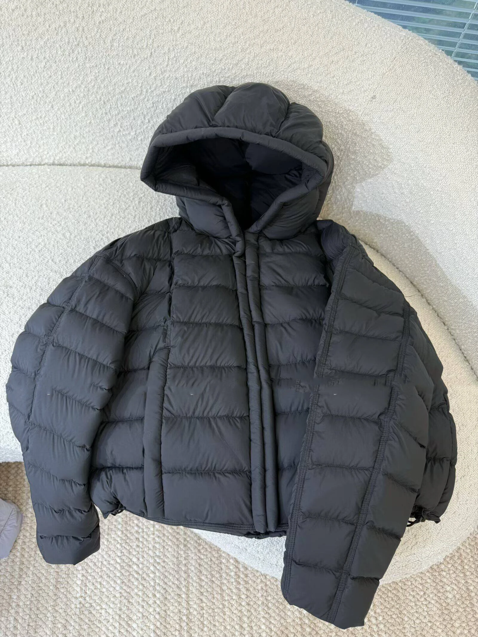 Winter Warm Thick Cold Proof Jacket Female Pork Rib Style Puff Hooded Down Jacket Women White Duck Down Zipper Parker Outwears