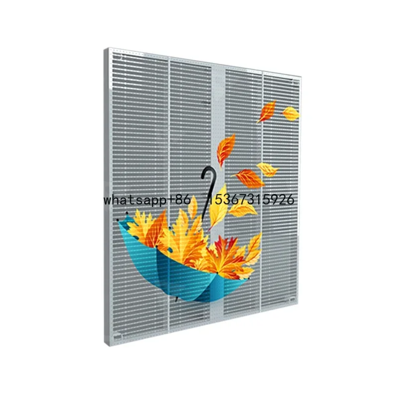 Waterproof IP65 Outdoor P3.91 Transparent Led Display Window TV Glass Led Panel Transparent Led Screen